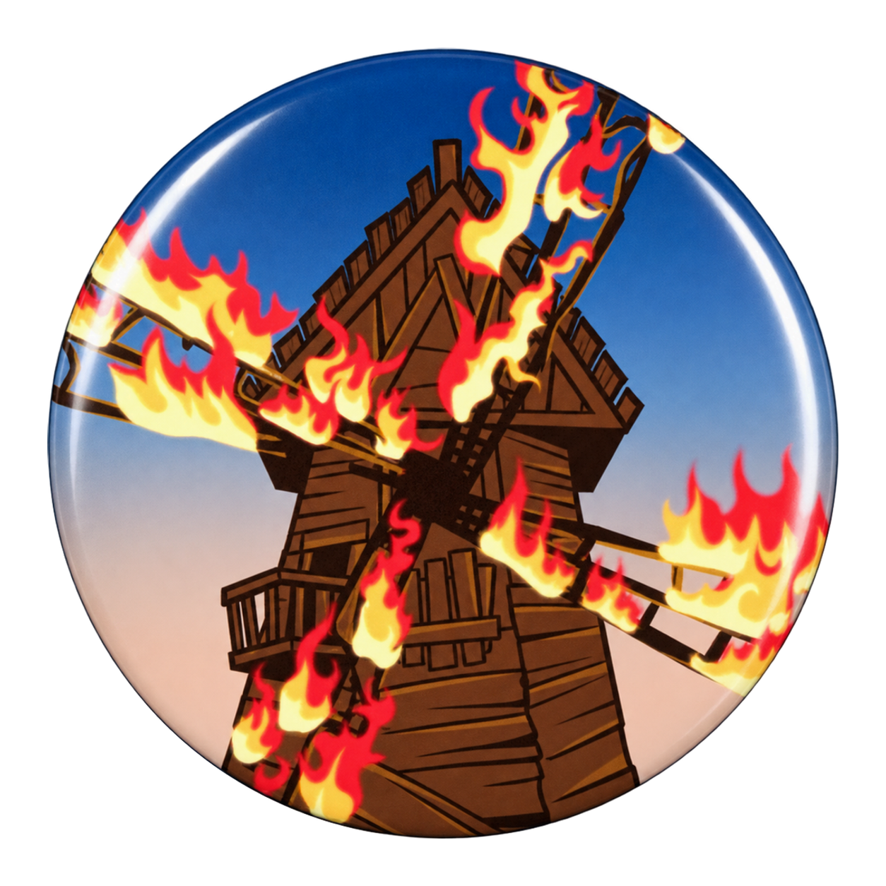 Burning Blade Tavern Button