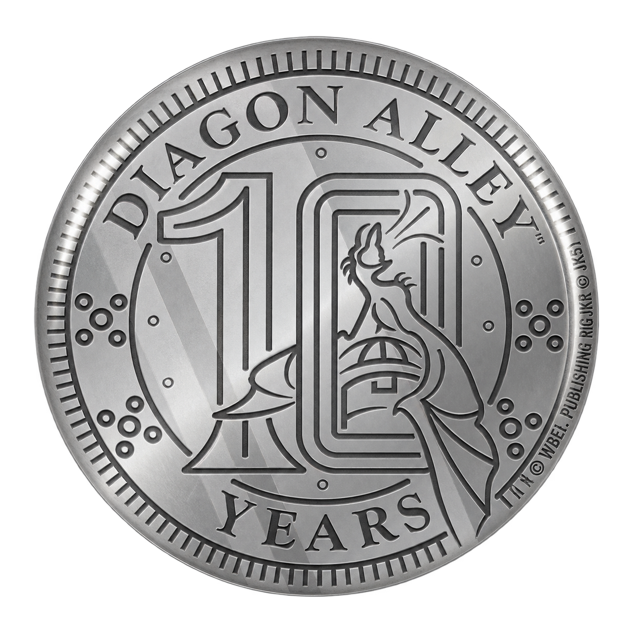 Diagon Alley 10 Years Button