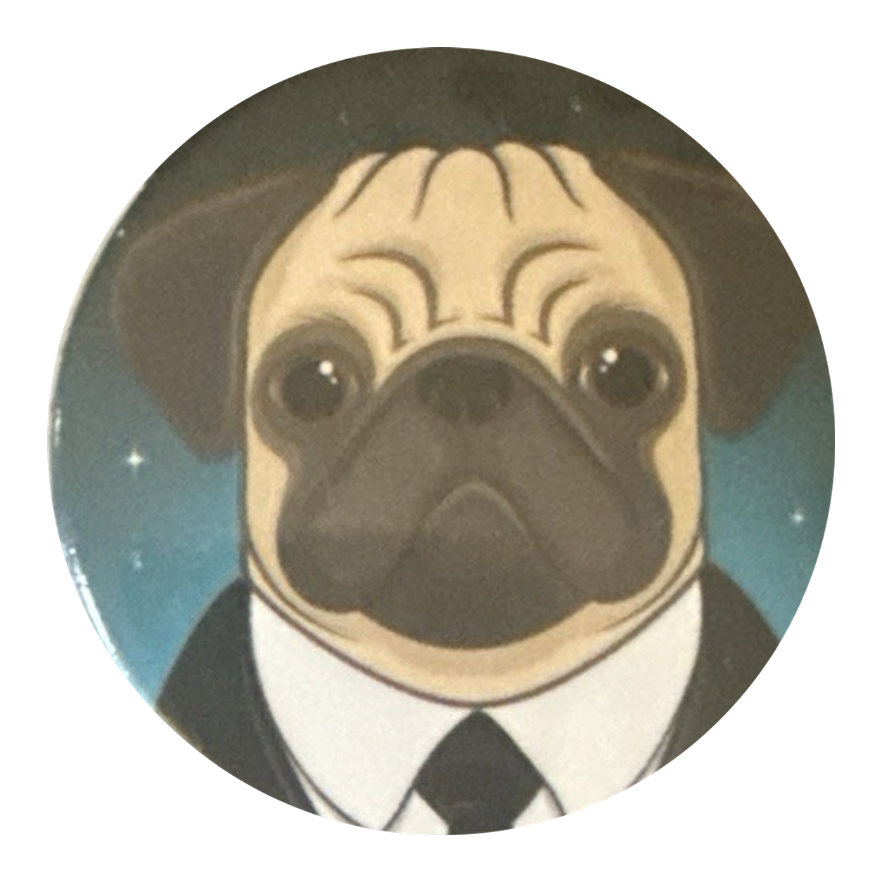 Frank the Pug Button
