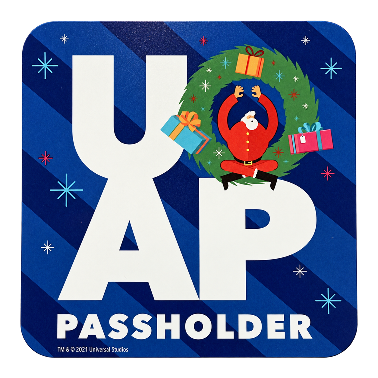 Holiday Santa Passholder Magnet