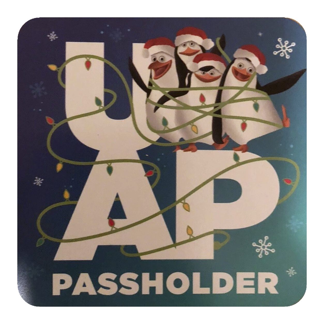 Holiday Penguins Passholder Magnet