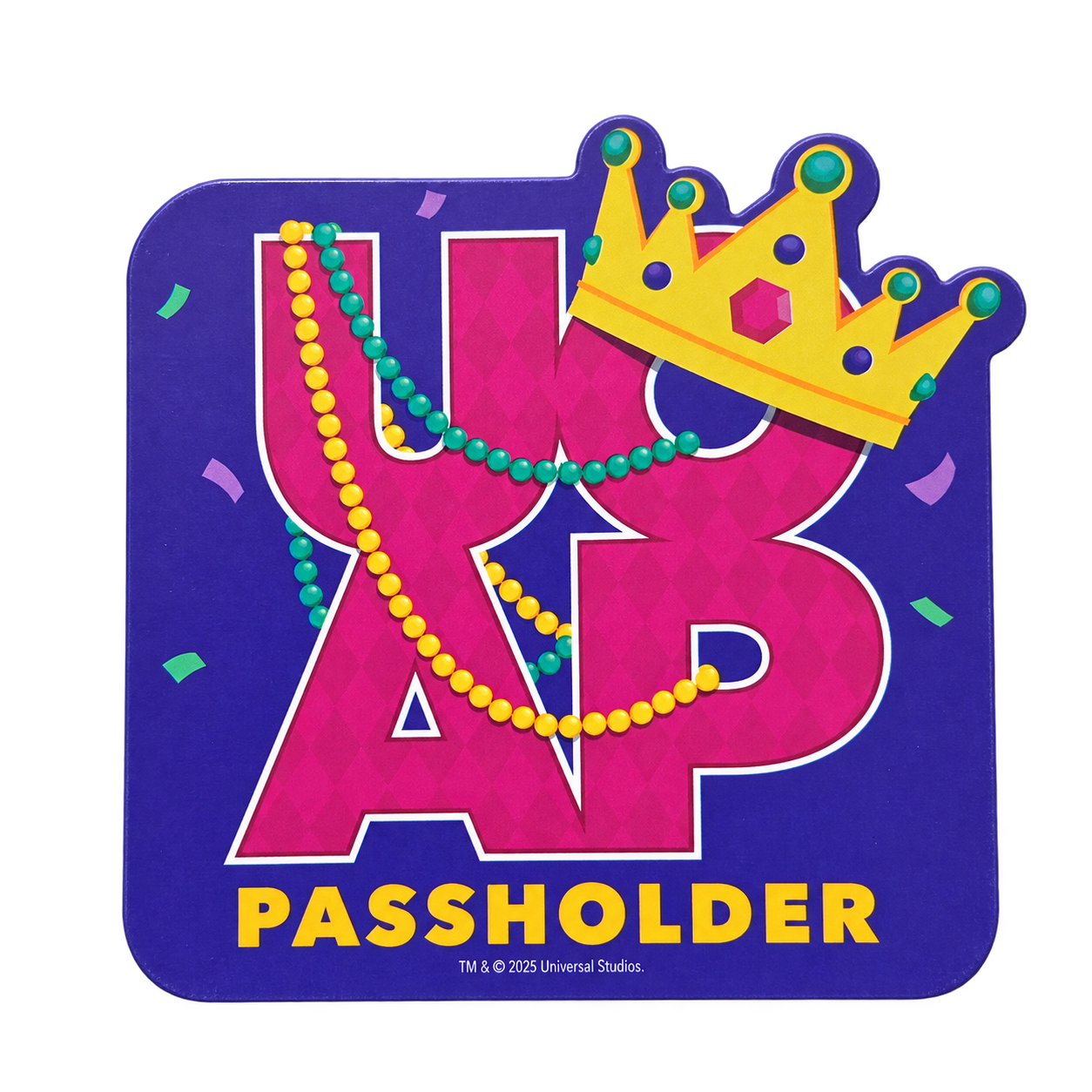 Mardi Gras Crown Passholder Magnet